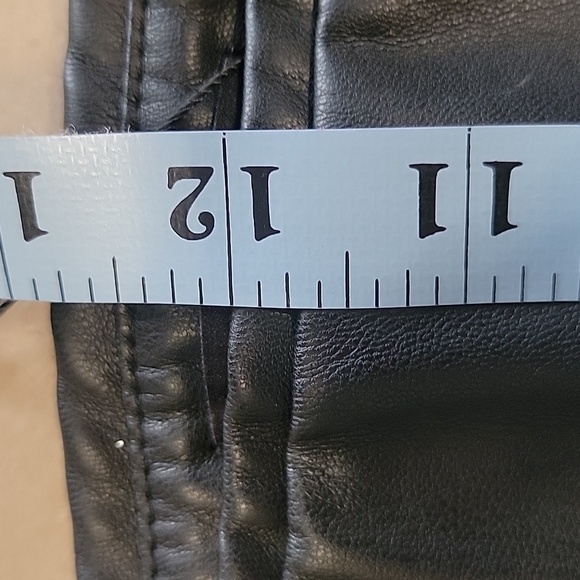 Zara Size M Black Faux Leather Leggings / Skinny Pants, NEW with Tag - Picture 6 of 15